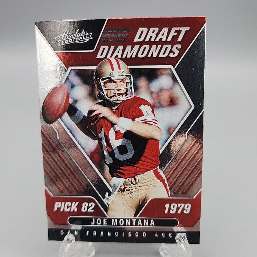 Joe Montana 2022 Absolute #DD-8 Draft Diamonds Football Card Panini